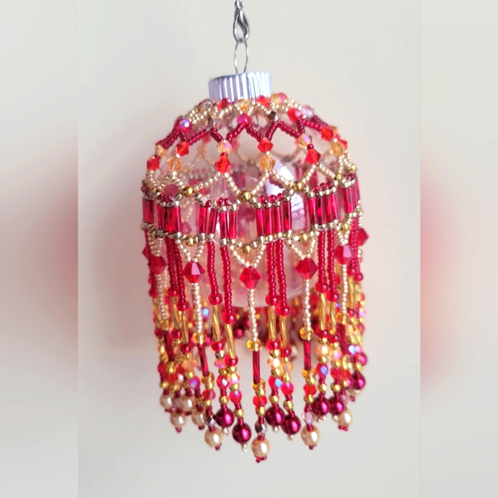 Handcrafted Christmas ornament covers